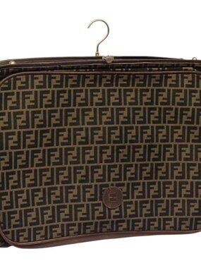 FENDI Zucca Canvas Garment Cover Brown Auth fm4432